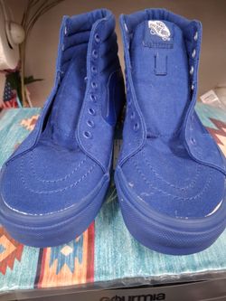 Vans Off The Wall Blue High-Top Sneakers