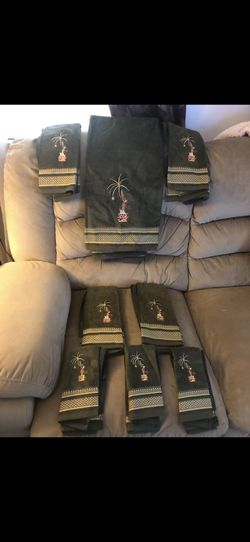 8 New Christmas Moroccan Monkey And Palm Tree Towels