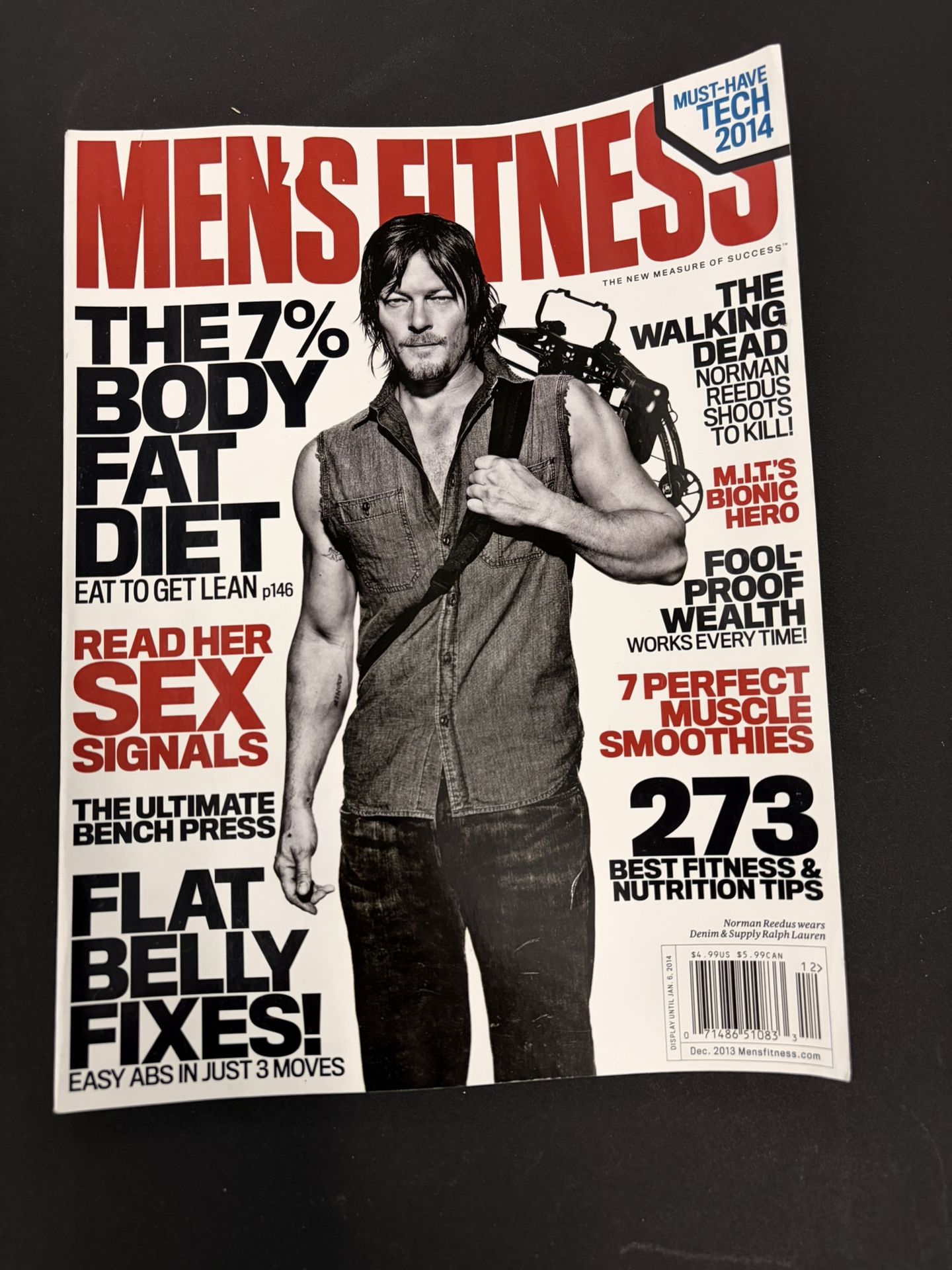 Men’s Fitness Magazine Dec 2013 Norman Reedus