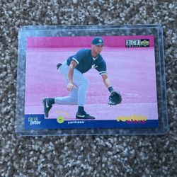 Derek Jeter pink rookie card
