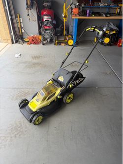 16” 18v  Ryobi lawn mower