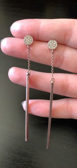 925 rose gold sterling silver earrings