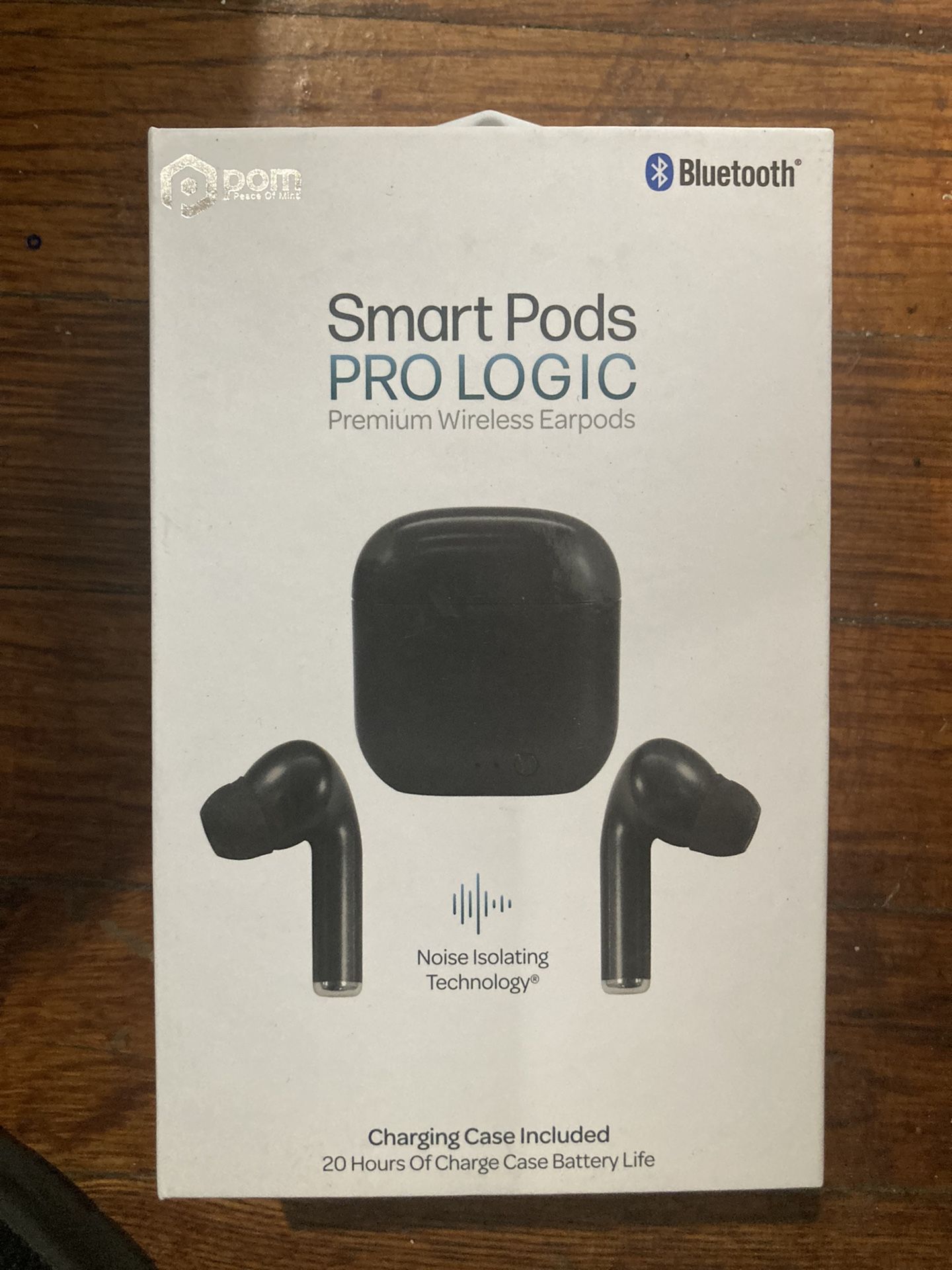 Pom Smart Pods PRO LOGIC Premium Wireless Black Noise Isolation