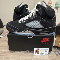  Size 12 - VNDS Air Jordan 5 Retro Black Metallic Reimagined 2025