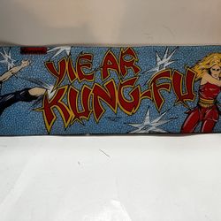 Yie Ar Kung-Fu Arcade Marquee 23" x 7 1/7"