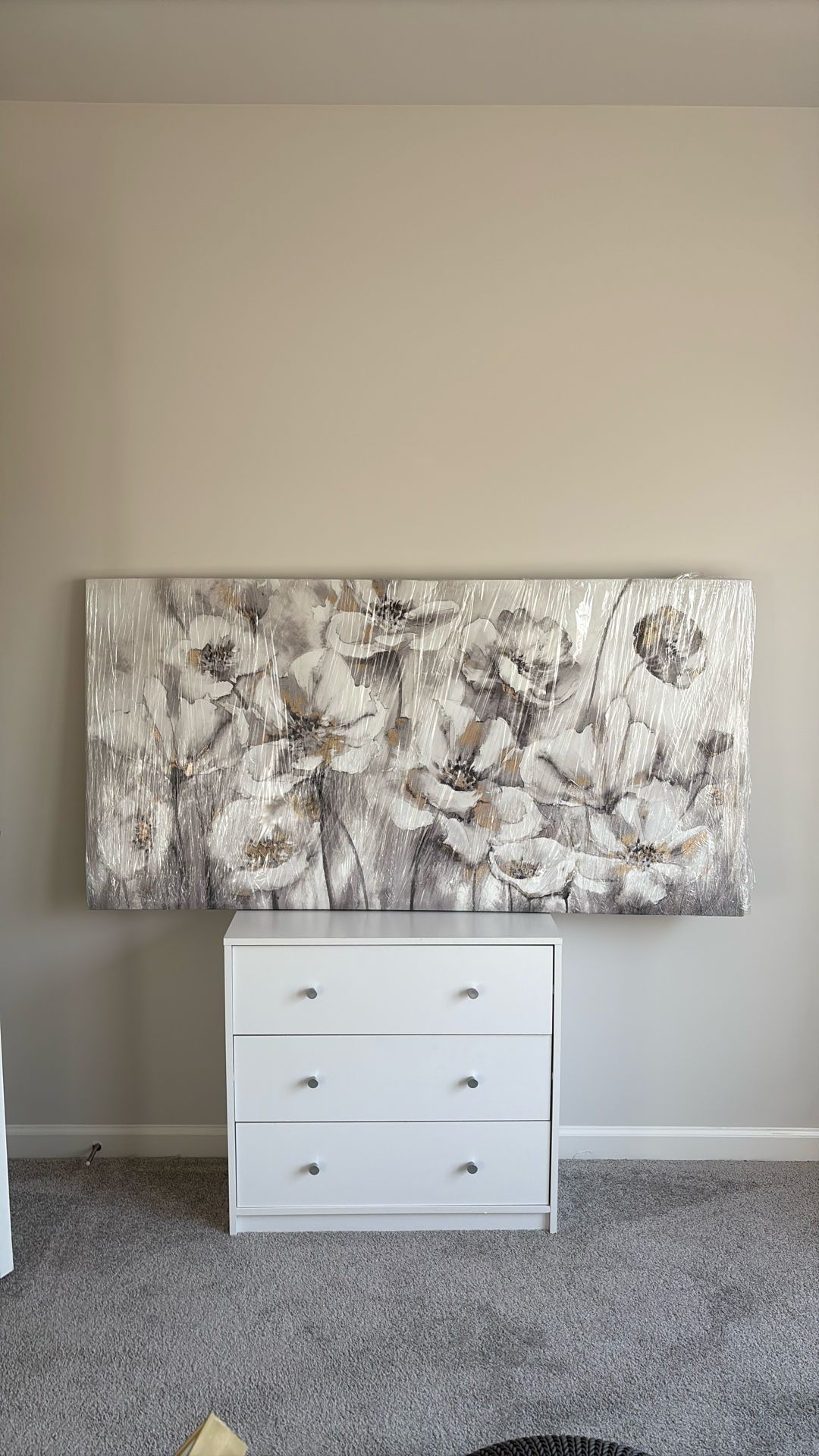 Large Floral Canvas Artwork