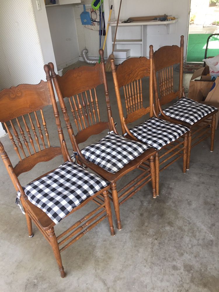 Early Oak Kitchen Chairs