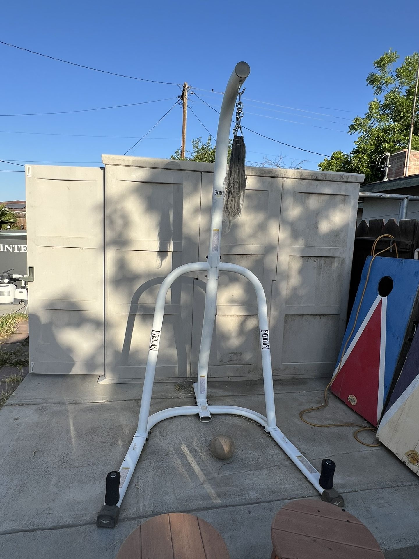 Punching bag stand