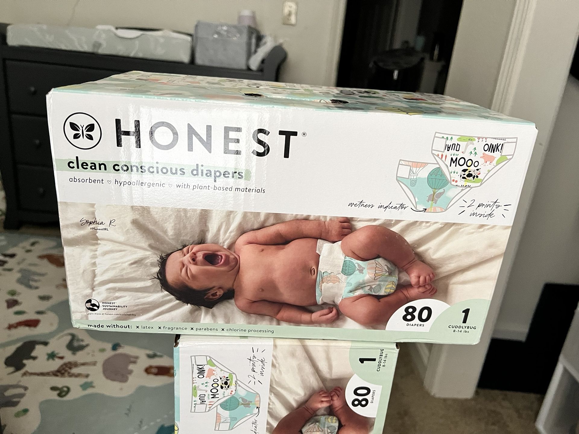 Diapers, Size 1, Honest Brand