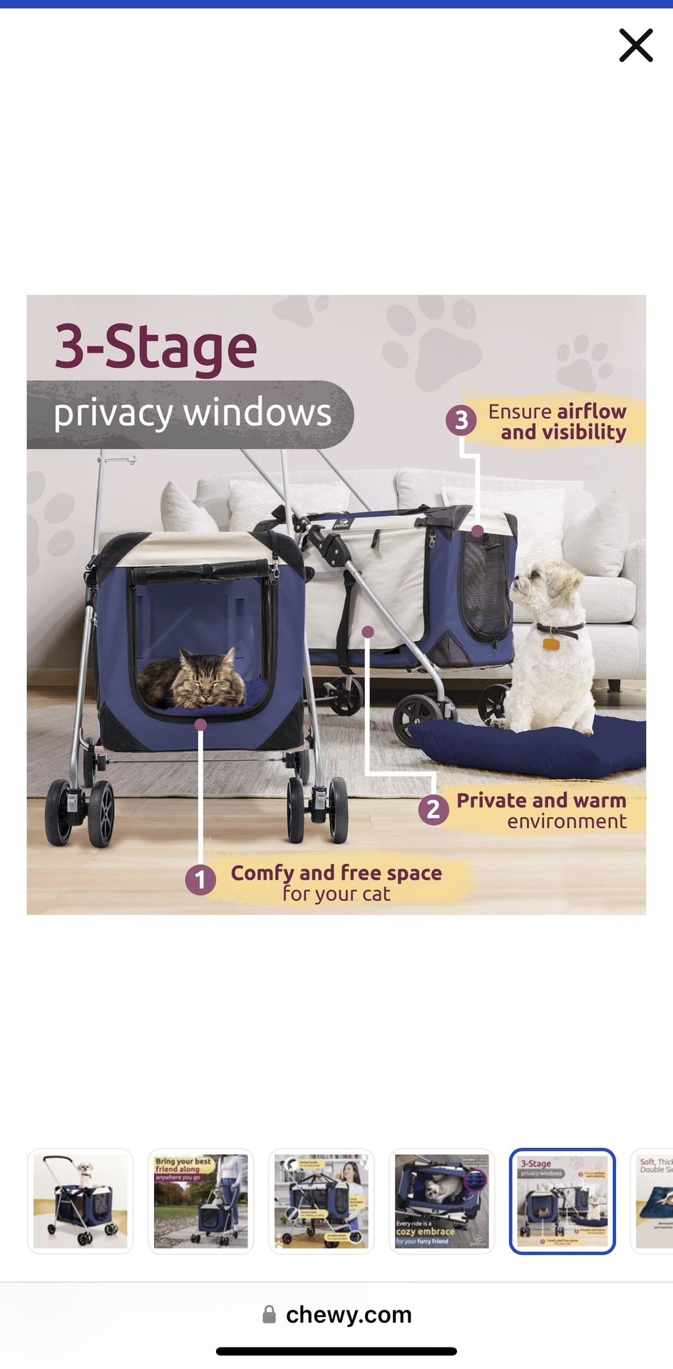 Pet Stroller And Travel Crate