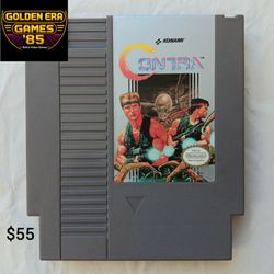 Working. Contra Nintendo Game. Used.