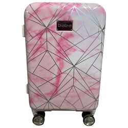 Bebe Alana Spinner Suitcase Pink Marble Style Hardbody Suitcase 21”x13”x9”