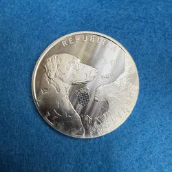 1 Oz Silver dog