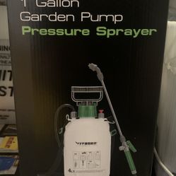 1 Gallon Pump Pressure Sprayer, 4L Pressurized Lawn & Garden Water Spray Bottle with 3 Water Nozzles, Adjustable Shoulder Strap, Pressure Relief Valve