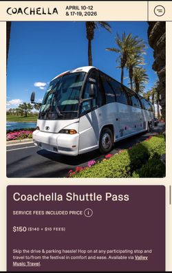 Coachella Shuttle Pass