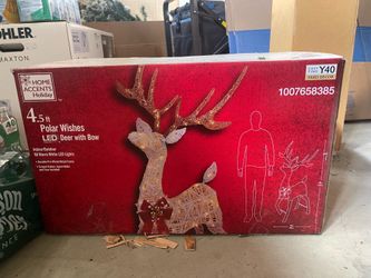 Holiday decoration - LED Deer with Bow