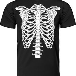Skeleton Shirt - Easy Halloween Costume on Rib Cage Unisex Shirt - BRAND NEW
