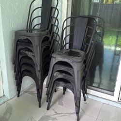 10  Chairs Some Are Rusted See Photos