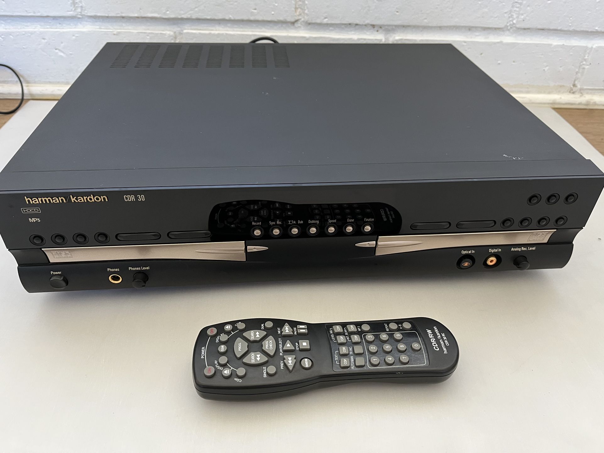 Harman Kardon CDR30 CD Recorder Tested Includes Remote