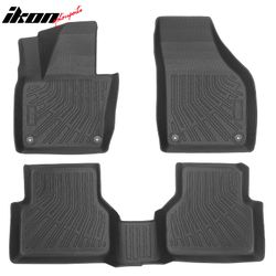 Fits 2009-2017 VW Tiguan & 17-18 Tiguan Limited Anti-Slip Floor Mats TPE Carpet 3PCS