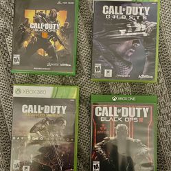Call Of Duty  XBox 360 Lot Of  4 Games 