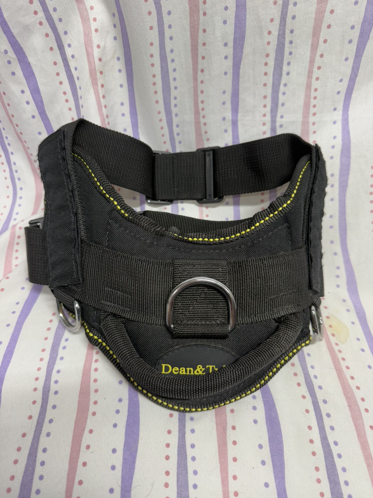 Dean And Tylers Dog Harness Black/Yellow Small