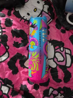 Starbucks Rainbow Pop Art Stainless Steel Travel Tumbler Mug 16 oz