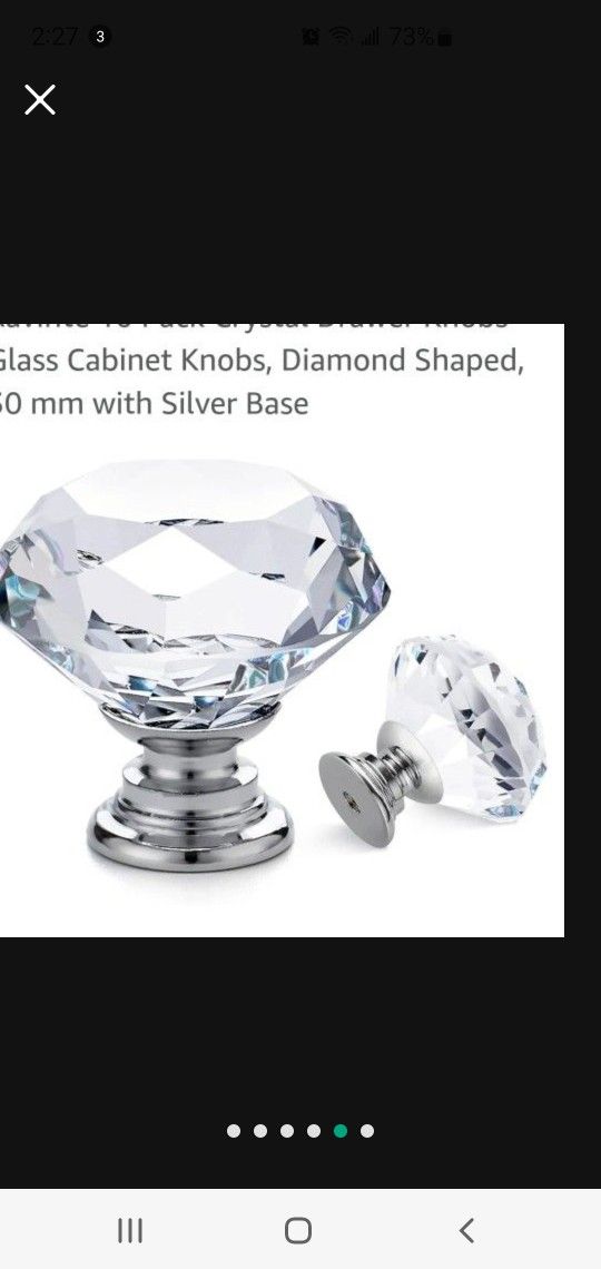 Lots Of Gorgeous Crystal Knobs/Pulls For Bedroom/bathroom, Kitchen Drawers!! $3!!