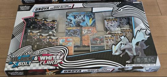 Black bolt & white flare unvova heavy hitter premium collection Pokemon