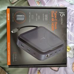 j5 Type-C Dock Dual 4k HDMI