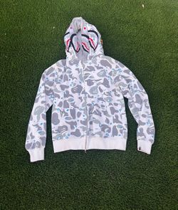 BAPE Space Camo Shark Full Zip Double hoodie