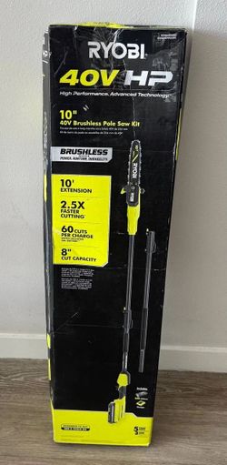 Ryobi RY40HPST01K 40V HP Brushless 10" Pole Saw Kit 2Ah Battery No Charger