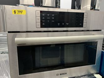 Bosch built in microwave in stainless steel new open box