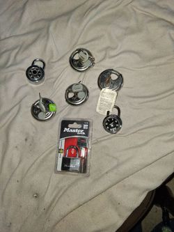 Padlocks .disc locks keys and combinations