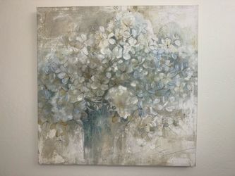 Large Floral Canvas Wall Art