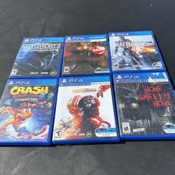 6 Ps4 Games $20 Each