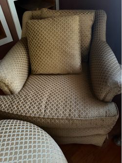 Chair and Ottoman Set