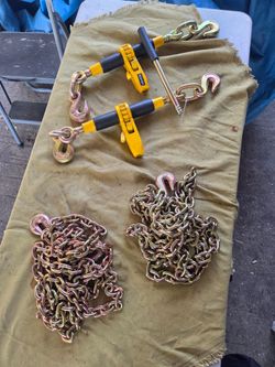 Load Binder and Chain Tie-Down Set
