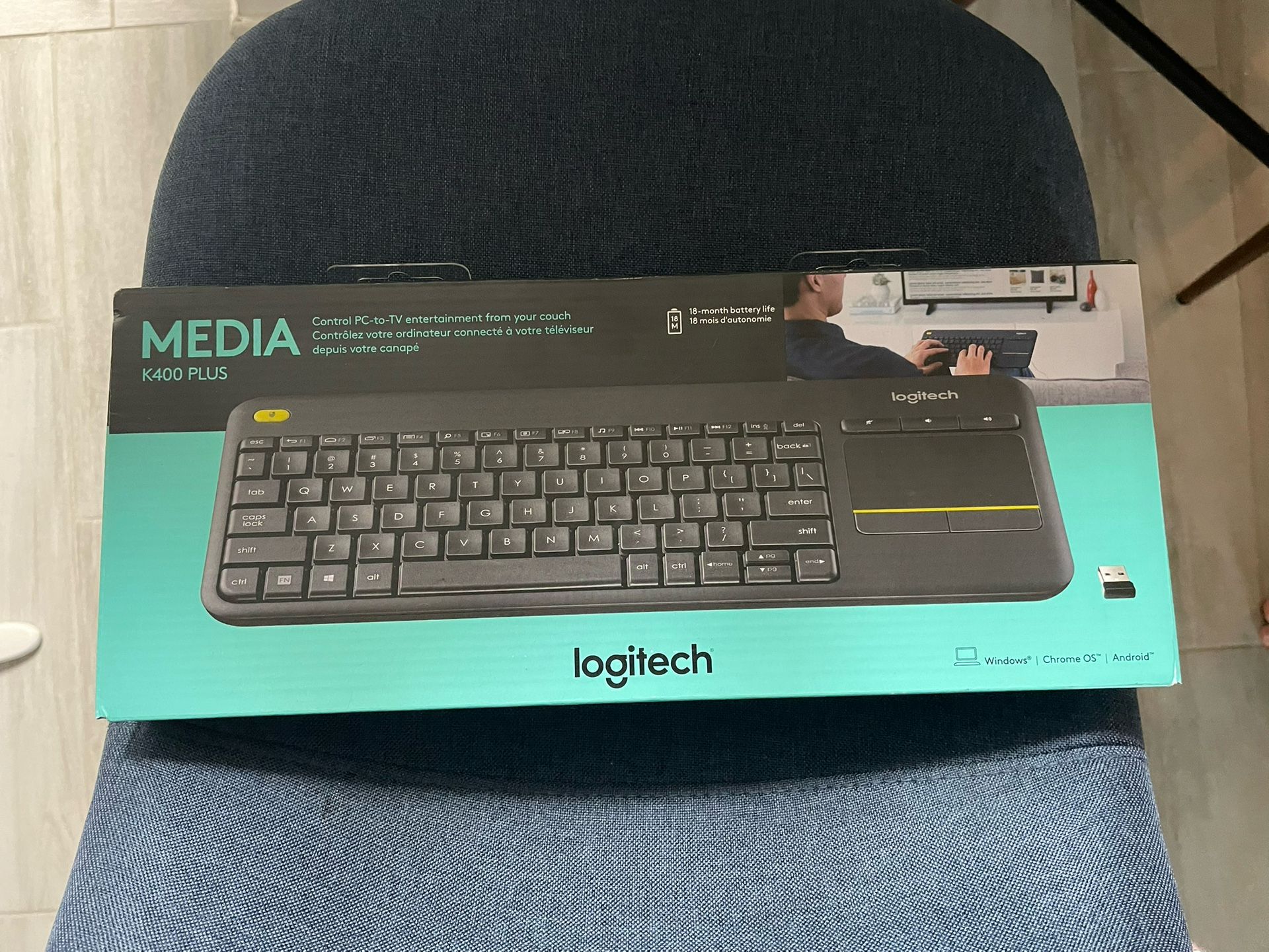 💻 Logitech K400 Plus Wireless Keyboard – NEW in Box!