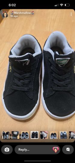 Puma Black Toddler Shoe Size 6