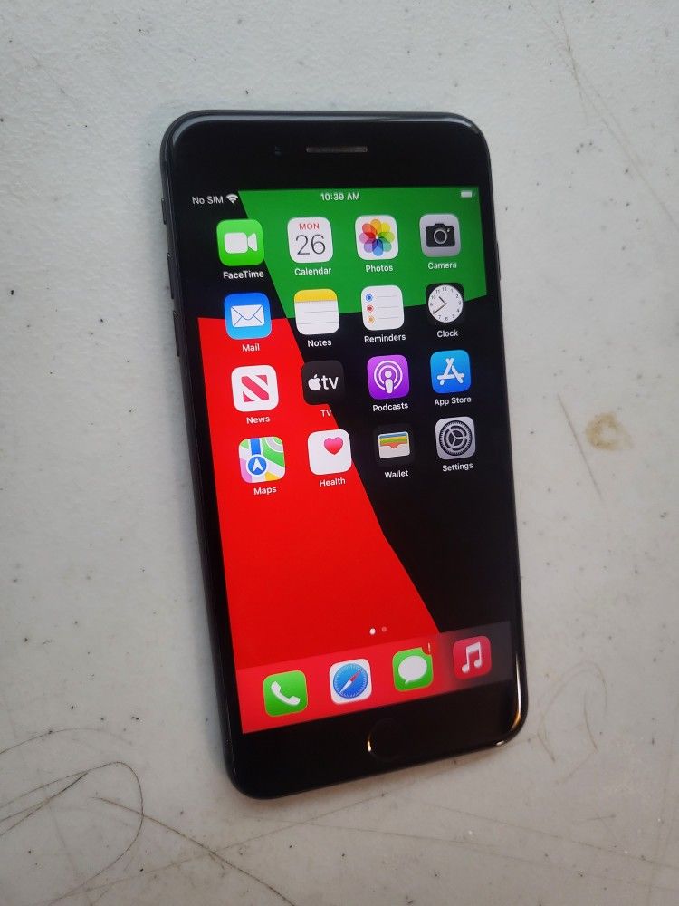 Apple iPhone 8 plus 64 GB UNLOCKED. COLOR BLACK. WORK VERY WELL.PERFECT CONDITION.