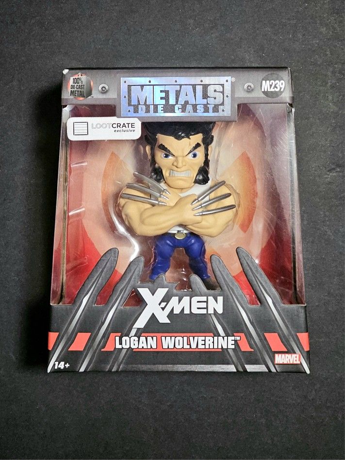 NEW X-Men Logan Wolverine Metals Die Cast M239 LootCrate Exclusive Jada Marvel