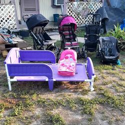 3 STROLLERS ~ Infant Car Seat~ Baby Bather ~ Toddler Bed PRICES ON PICTURES