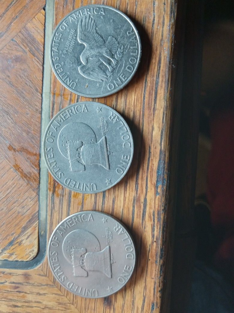 Eisenhower 1$ Coin Package Deal For All 3