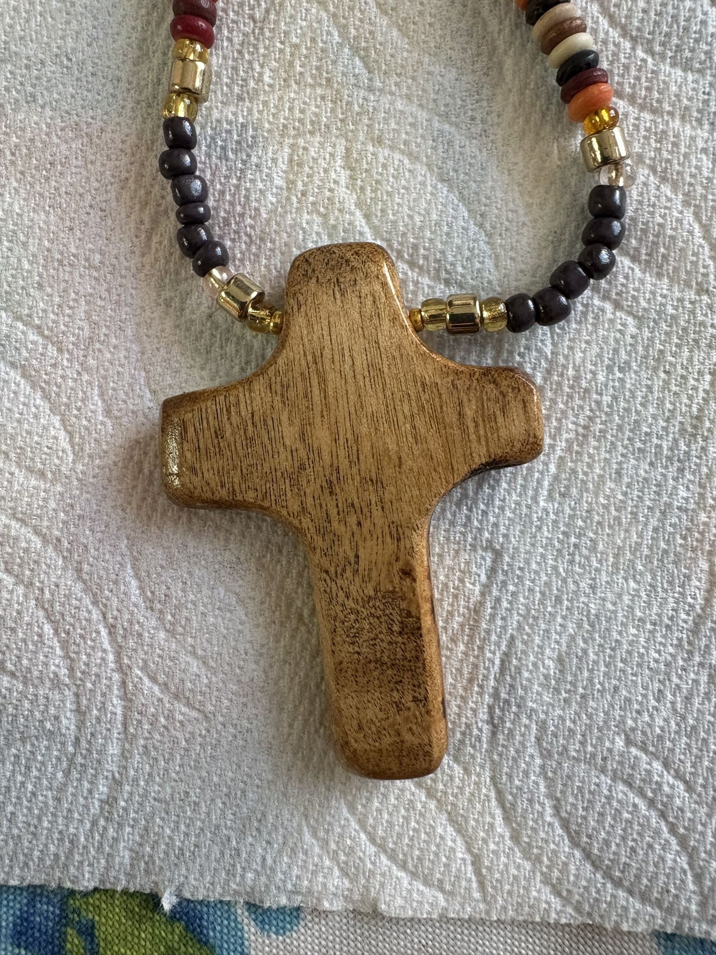 Handmade wooden cross necklaces