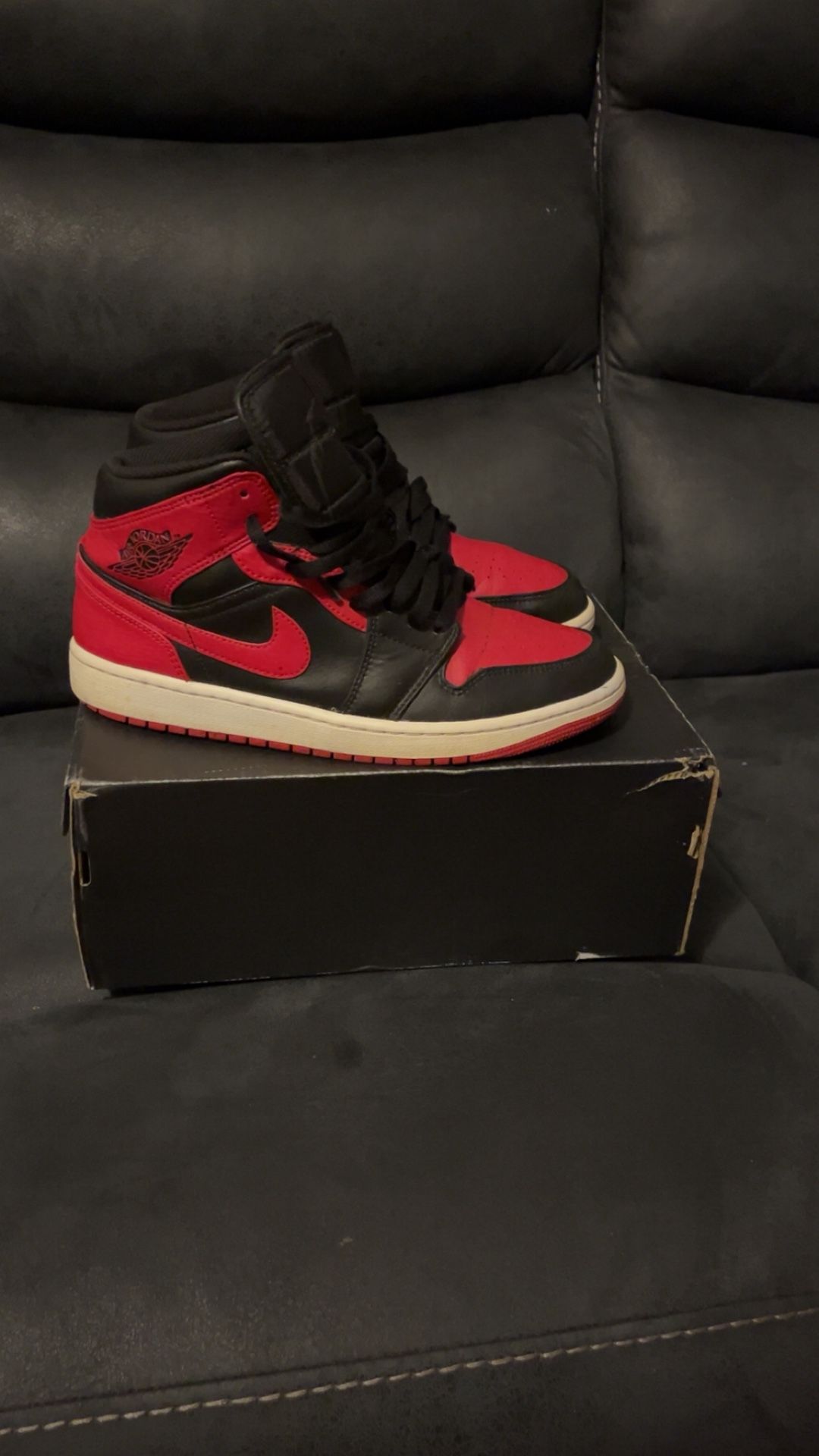 Air Jordan 1 Mid Bred size (9)