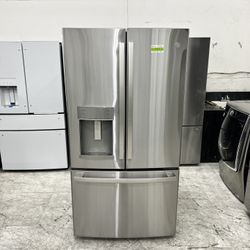 GE French door refrigerator in stainless steel GFE28GYNJFS