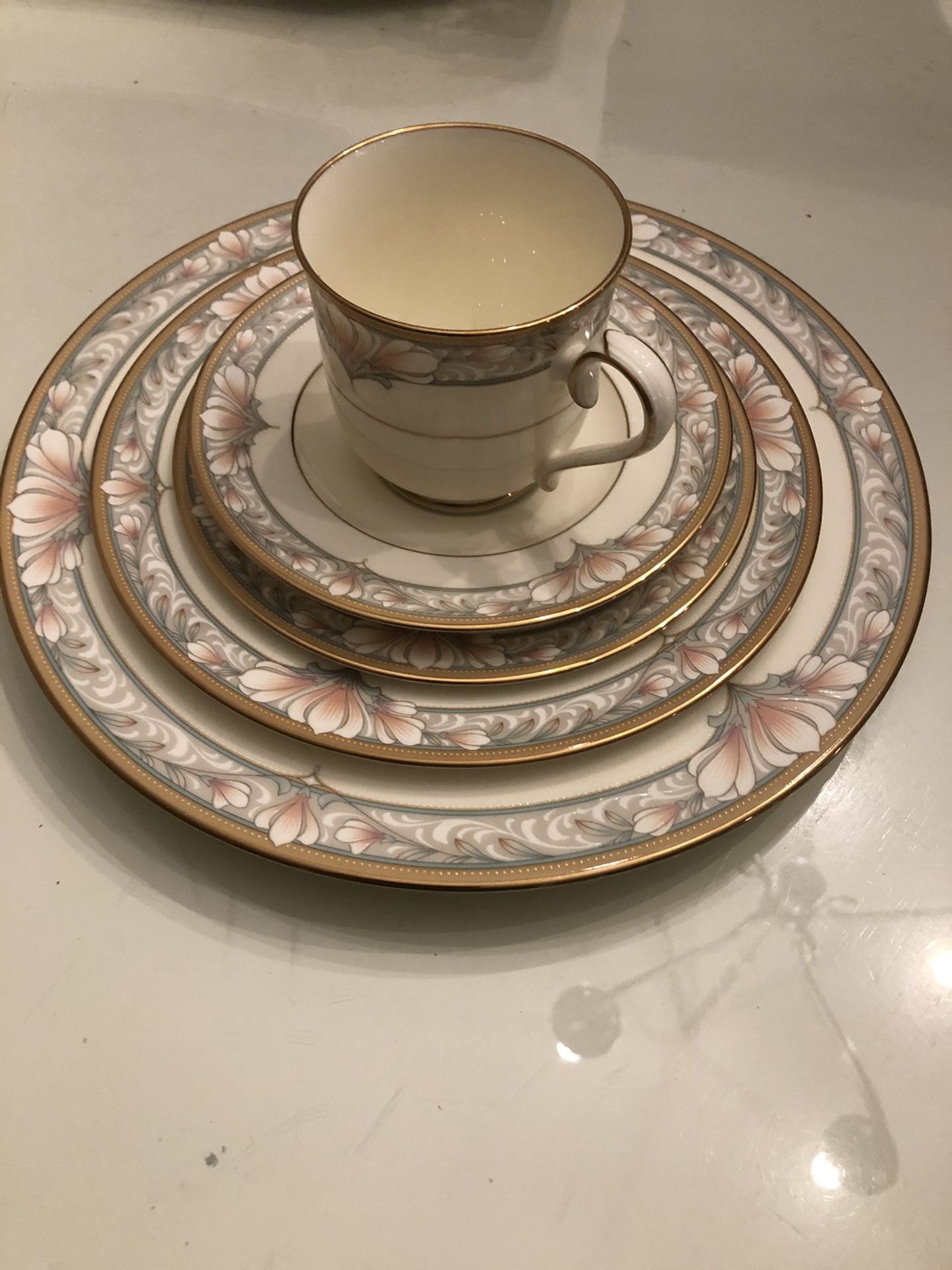 5-five piece place setting by Noritake “Barrymore” collection