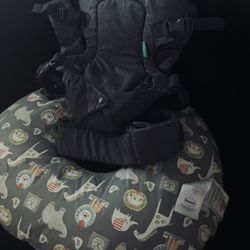 Baby Carrier & Boppy - Like New Perfect Condition 