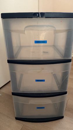Plastic drawers